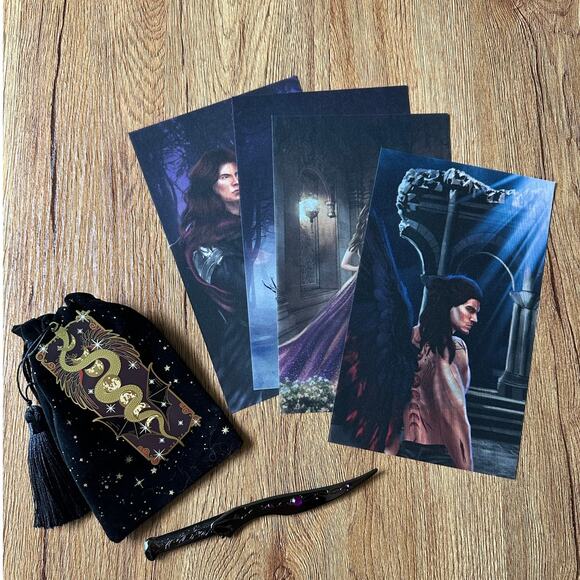 Serpent & The Wings Of Night Page Overlays & Bookmark - Picture 1 of 7